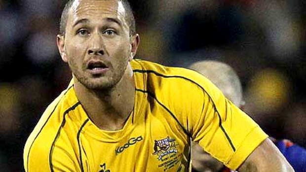 Quade Cooper starred at flyhalf for the Wallabies.