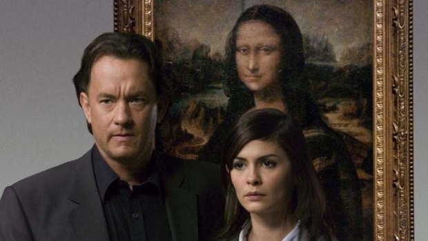 Tom Hanks and Audrey Tautou in <i>The Da Vinci Code</i>.