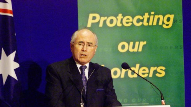 Talking tough, John Howard.