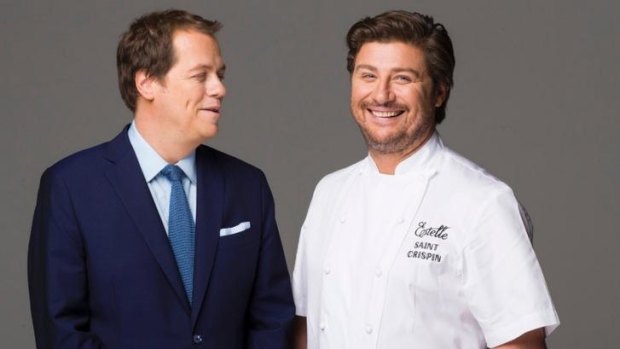 Food critic Tom Parker Bowles and Estelle chef Scott Pickett are the judges for <i>The Hotplate</i>.