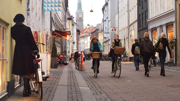 Copenhagen is famous for its bike-friendly attitude.
