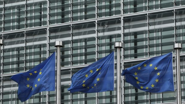 The seat of European power - the European Commission in Brussels, Belgium. 