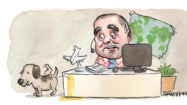 Jamie Pherous announced a strong first-half result for Corporate Travel Management, but some analysts are still wary. Illustration: John Shakespeare