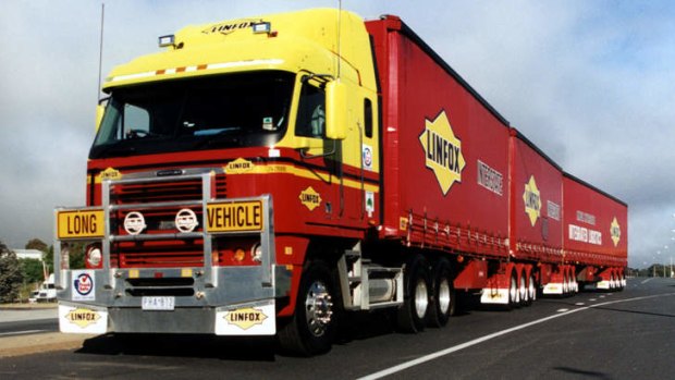 Keep on truckin' ... B-triple trucks like this one will be getting a trial run on the Hume Highway under the NSW government's plan.