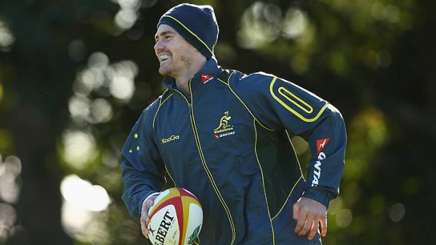 Vesatile Wallabies back Berrick Barnes.