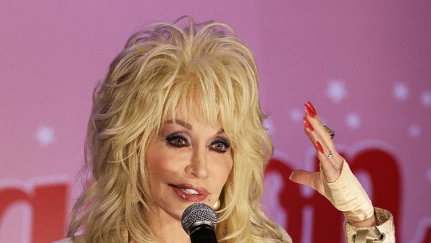 Dolly Parton woos the Sydney media with some good ol' Southern charm.
