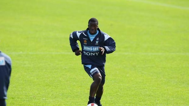 Fighting fit ... striker Kofi Danning has looked sharp at training