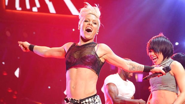 All about love and record sales: Pink.