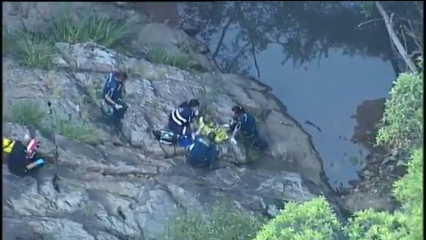 A boy has been rescued after falling at Mount Coot-tha.