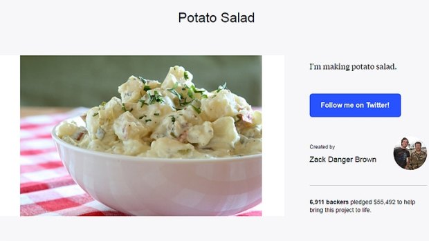 Yep, people actually donated $55,000 to help Zack make his dish.