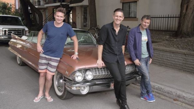 O Canadia: Dave Hughes, Wil Anderson and Adam Hills are the roving hosts of <i>Montreal Just For Laughs</i>.