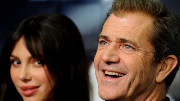 Actor Mel Gibson and Oksana Grigorieva in February.