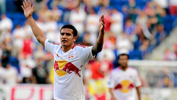 Tim Cahill playing for the New York Red Bulls.