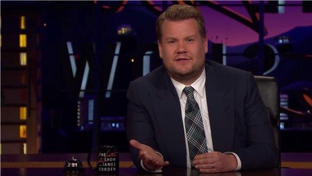 James Corden delivered an emotional message upon learning news of the explosion at the Ariana Grande concert.