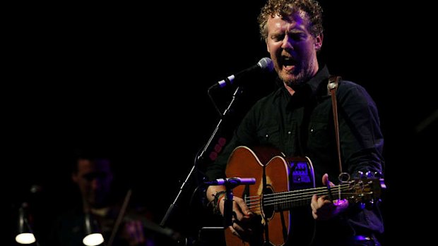 Glen Hansard performing at the Sydney Opera House.