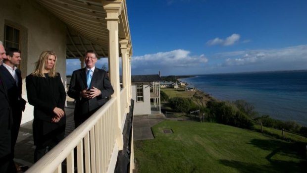 Premier Denis Napthine announces a successful proposal to develop Point Nepean Quarantine station into a hotel and spa complex.