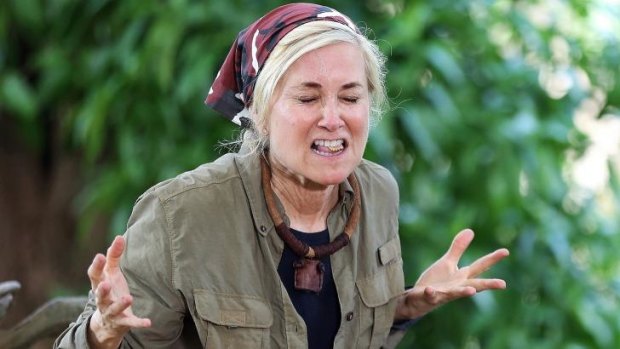 Maureen McCormick on the TV shot 'I'm A Celebrity ... Get Me Out Of Here!'.