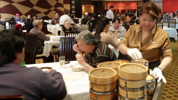 Numbers game ...  at weekends, 4200 people visit the restaurant for yum cha.