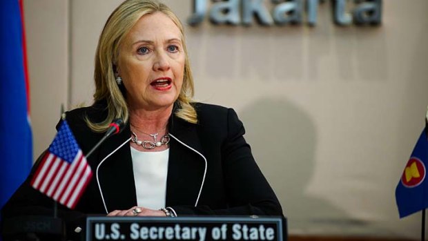 Advocate of diplomacy ... US Secretary of State Hillary Clinton.