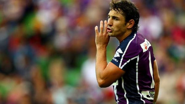 Billy Slater during Sunday's loss to the Broncos.