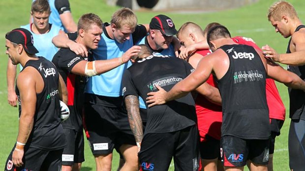 Questions abound &#8230; the Dragons train for their Charity Shield clash.