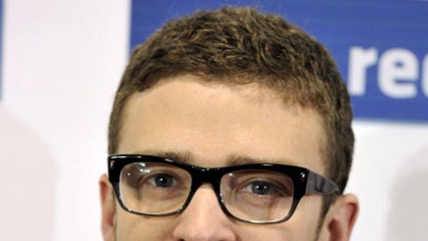 Justin Timberlake promotes The Social Network in Madrid, Spain.