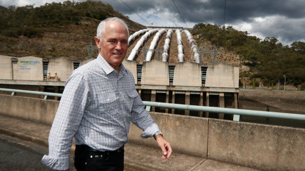 Malcolm Turnbull at the Snowy Hydro power station in March.
