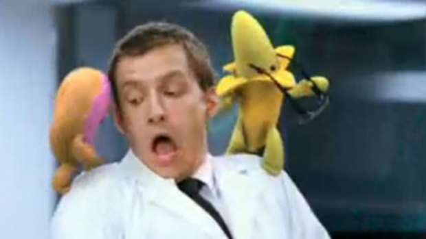 The dancing banana off Wrigley's chewing gum ad has been dumped.