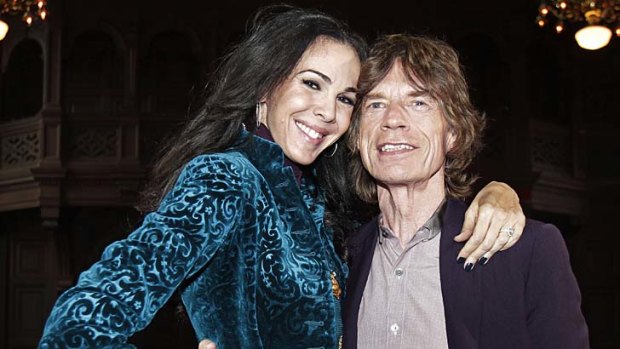 Mick Jagger pictured with his girlfriend L'Wren Scott.
