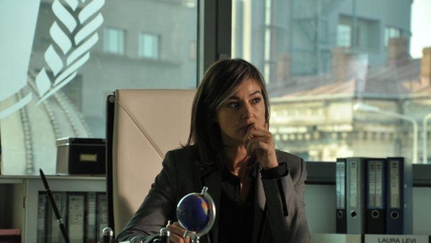 Monica Bellucci as Laura Leviani in <i>The Whistleblower</i>.