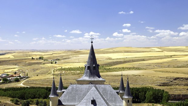 Old world ... the Alcazar de Segovia's East Tower offers a sweeping view of the landscape.