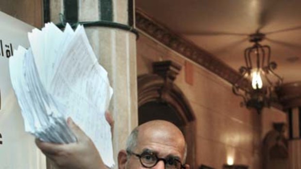 Dr ElBaradei ... organising a petition.