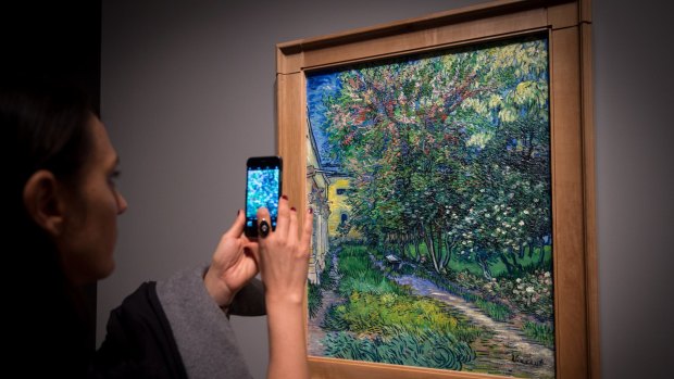 People have been lining up for hours to get a look at the Van Gogh exhibition at the NGV.