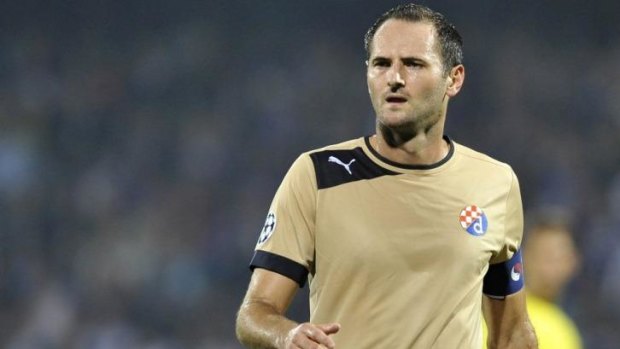Lost to Socceroos. Josip Simunic of GNK Dinamo Zagreb.