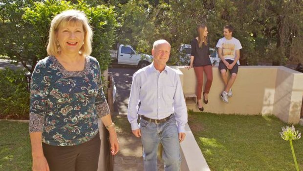 Moving on: Jacqui and Brendan Irwin, with children Emily and Liam, sold their Randwick home because of the light rail.