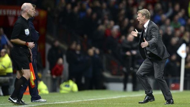 Under pressure: Manchester United manager David Moyes.