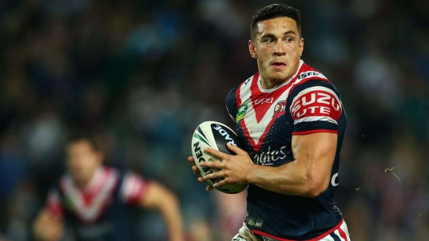 Hamstrung: Roosters forward Sonny Bill Williams.