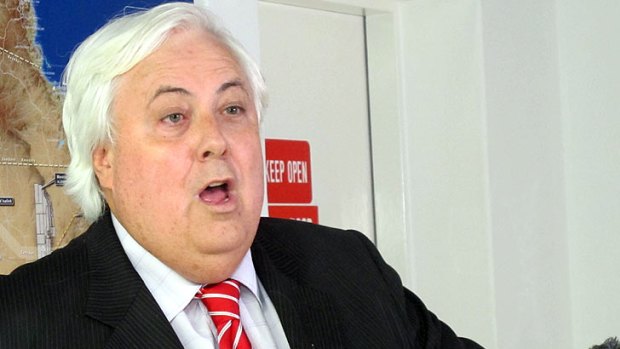Clive Palmer outlines his concerns over the CIA's alleged meddling in the Australian coal industry.
