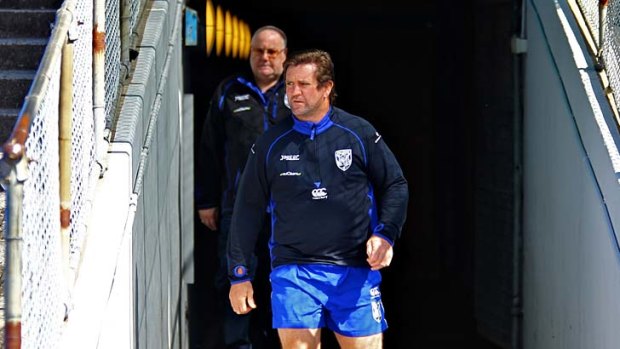 Almost delivered on his first attempt at the Dogs ... Des Hasler