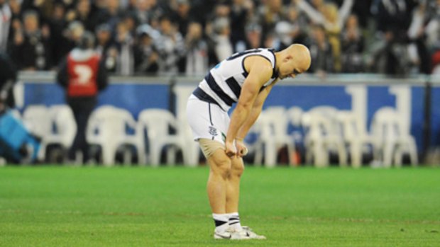 <i>The</i> final siren? Gary Ablett after the preliminary final loss to Collingwood.