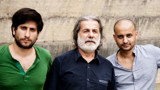 Family ties: Rami, Marcel, and Bachar Khalife collaborated on their bewitching new album <i>Fall of the Moon</i>.