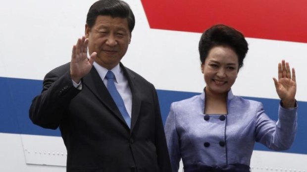 Celebrity leader: China's President Xi Jinping and his wife Peng Liyuan.