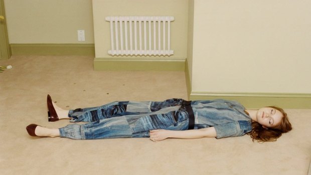 Dead bored: An image from Victoria Beckham's new fashion campaign.