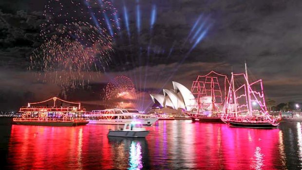 See it all: the Harbour of Light Parade from the water.