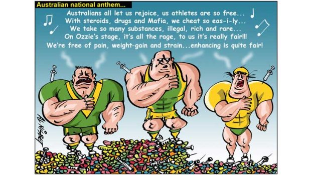 The Australian sports crisis, through the eyes of Al Nisbet of <i>The Press</i>, Christchurch.