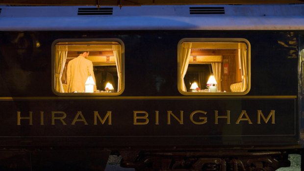 Gravy train ... the Hiram Bingham is the epitome of luxury train travel.