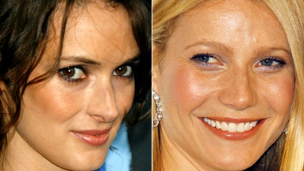 Friends and enemies? ... Winona Ryder and Gwyneth Paltrow.