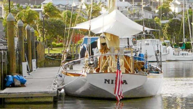 In this undated photo provided by Maritime New Zealand, the yacht Nina is tied at dock at an unidentified location.