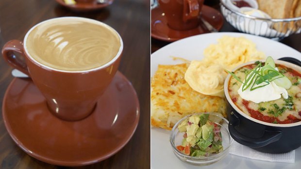 The Vittoria coffee was robust with plenty of high notes while the Huevos Rancheros ($18.90) was lip-smackingly zippy.