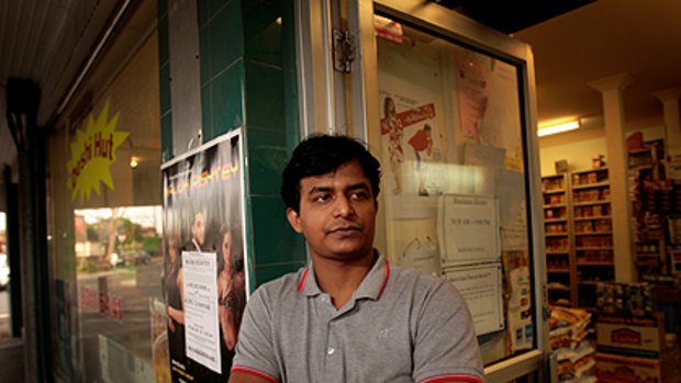 Shop-owner Abdullah Rubel: Waited three hours for police contact following an assault and death threat to his Indian friend.